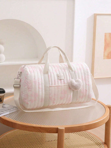 Large Capacity Bear Embroidery Diaper Bag