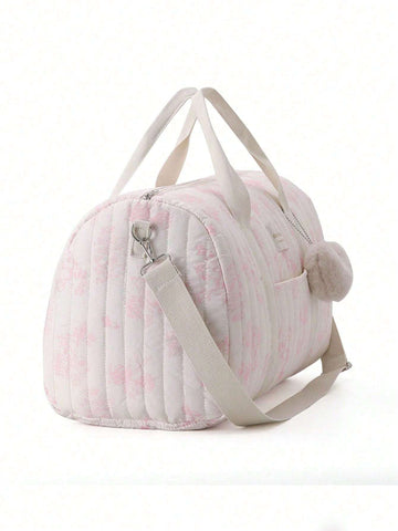 Large Capacity Bear Embroidery Diaper Bag