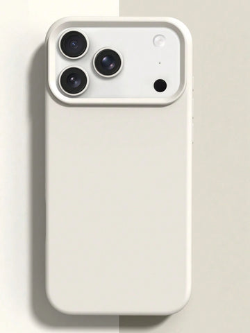 1pc Luxury Candy Color Liquid Silicone With AI Button Mobile Phone Case