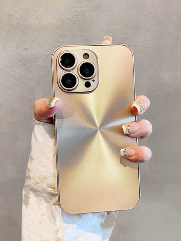1pc Luxury Glossy Plating Reflective Soft Case