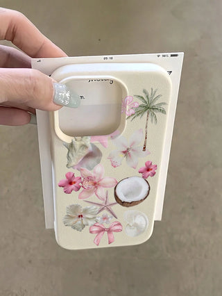 Floral Pattern Soft Silicone Shockproof Phone Case