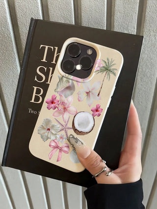 Floral Pattern Soft Silicone Shockproof Phone Case