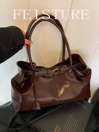 Strap Decor Straw Bag