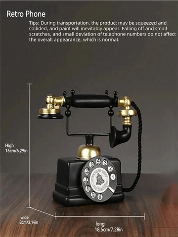 1pc Retro Vintage Telephone, Elegant Communication Aesthetics Spanning Half A Century