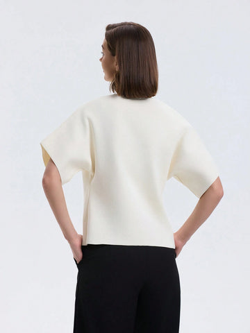 Women's Simple Solid Front Button Up Cardigan
