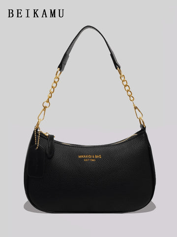 1pc Women Plain Color PU Shoulder Bag