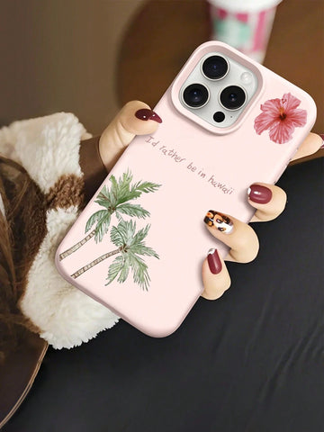 Floral Pattern Soft Silicone Shockproof Phone Case