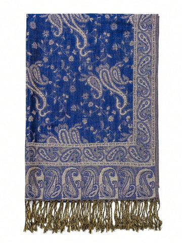 1pc Women Pashmina Scarves Bohemian Style Women Tassel Hijab