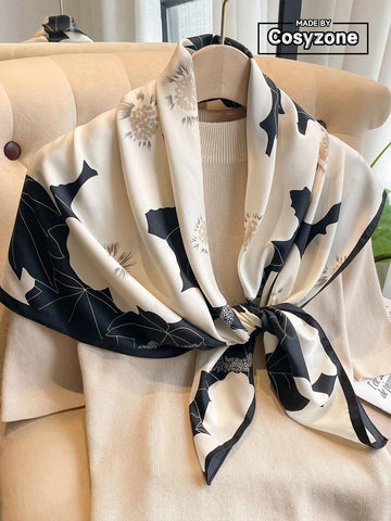 1pc Women's 90D Twill Elegant Minimalist Printed Scarf
