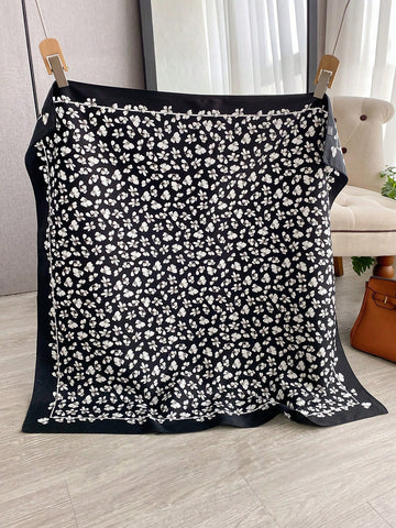 1pc Women's 90D Twill Elegant Minimalist Printed Scarf