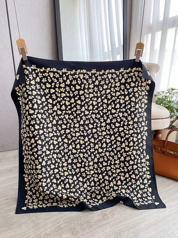 1pc Women's 90D Twill Elegant Minimalist Printed Scarf
