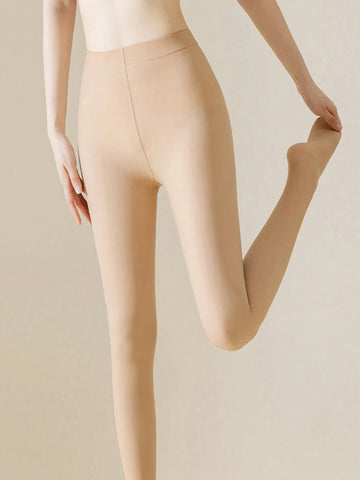 1pc Women's Plus Size Sheer Lightweight Tight Pants Leggings