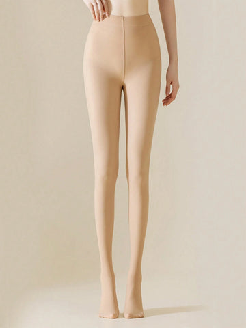 1pc Women's Plus Size Sheer Lightweight Tight Pants Leggings