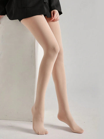 1pc Women's Plus Size Sheer Lightweight Tight Pants Leggings