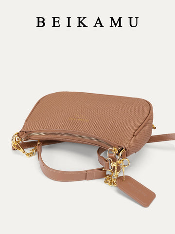 1pc Women Plain Color PU Shoulder Bag