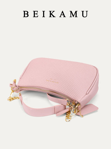 1pc Women Plain Color PU Shoulder Bag