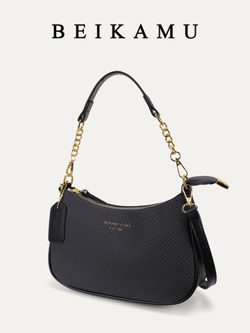 1pc Women Plain Color PU Shoulder Bag