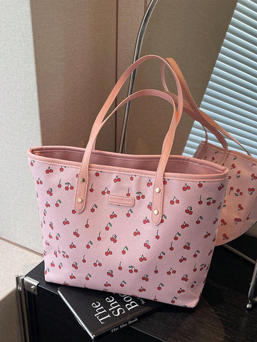 New Floral Pattern PU Tote Bag