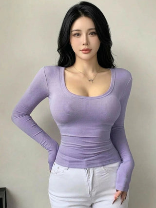 Women's Slim Fit U-Neck T-Shirt