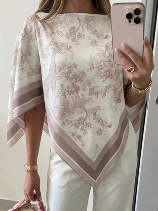 Boat Neck Scarf Top