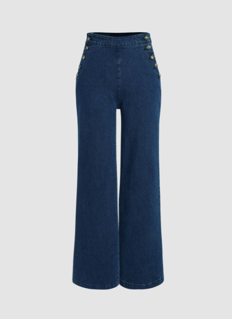 High Waist Wide Leg Jeans