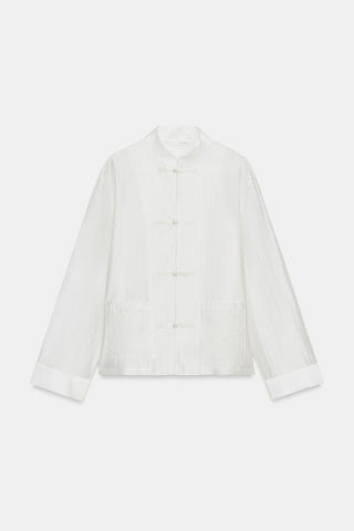 ZW COLLECTION SATIN SHIRT WITH FROG FASTENING