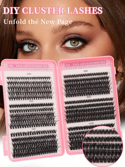 590pcs Eyelash Cluster