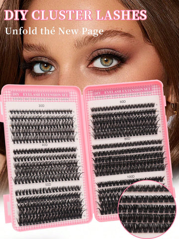 590pcs Eyelash Cluster