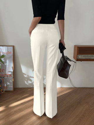 Elongated Flare Leg Pants