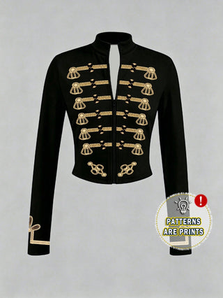 Stretchy Leopard T Shirt With Half-Neck Zipper