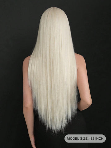 Ombre Blonde Wigs For Women Super Long Straight Wigs