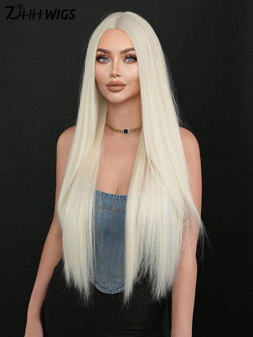 Ombre Blonde Wigs For Women Super Long Straight Wigs