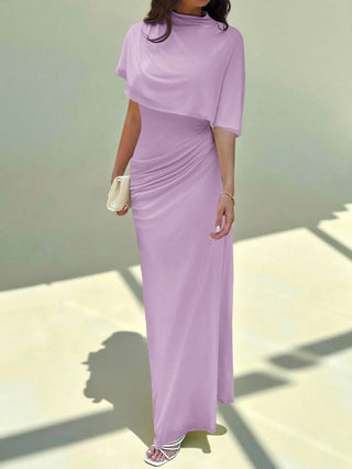Multilayer Ruffle Flattering Long Dress