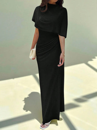 Multilayer Ruffle Flattering Long Dress