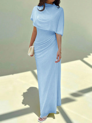 Multilayer Ruffle Flattering Long Dress