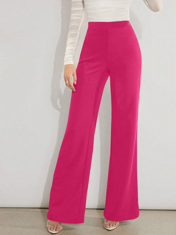 Firerie Solid High Waist Wide Leg Pants
