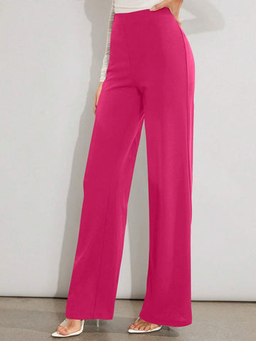 Firerie Solid High Waist Wide Leg Pants
