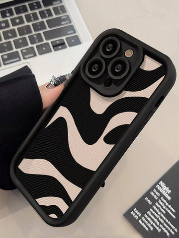 Simple Luxury Thick Anti-Drop Zebra Pattern Phone Case