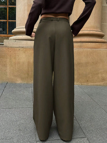 Asymmetrical Suit Trousers