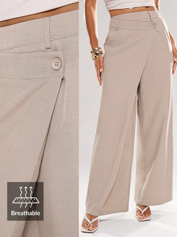 Asymmetrical Suit Trousers