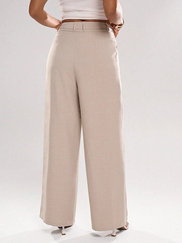 Asymmetrical Suit Trousers