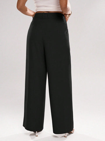 Asymmetrical Suit Trousers