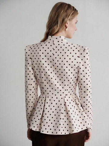 Classic Metal Button Decor Blazer