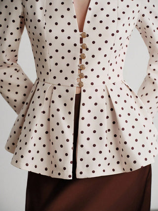 Classic Metal Button Decor Blazer