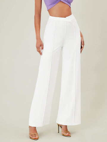 BAE Solid High Waist Wide Leg Pants