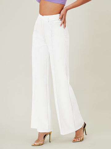 BAE Solid High Waist Wide Leg Pants