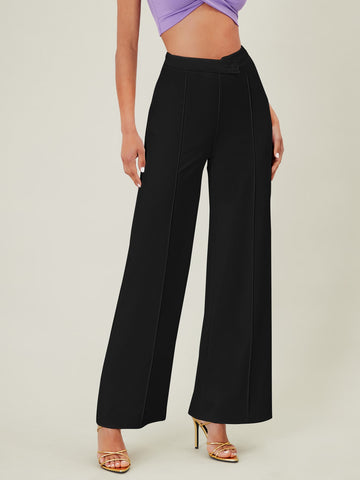 BAE Solid High Waist Wide Leg Pants