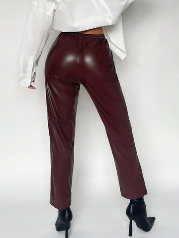 BIZwear High-Waisted Wide Leg Pants