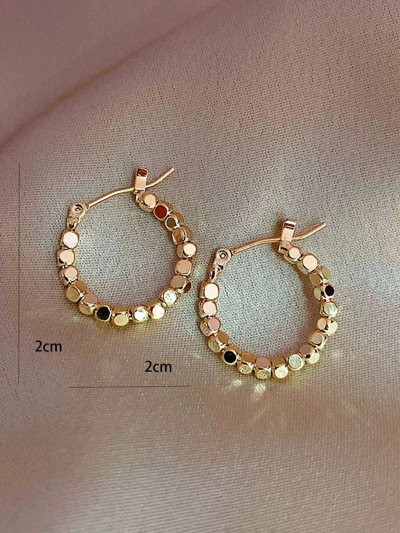 Beaded Hoop Earrings