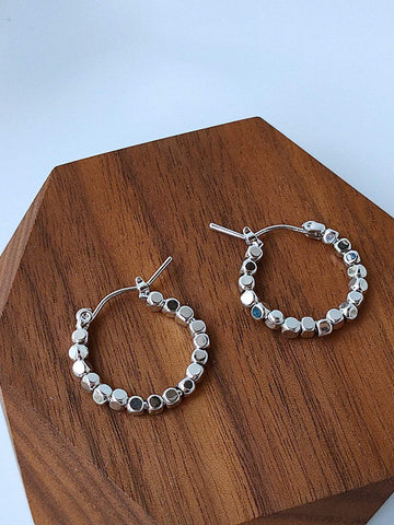 Beaded Hoop Earrings